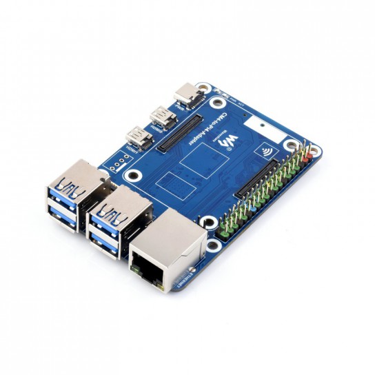 Core3566104032 Module, CM4 to Pi4B Adapter Board + 4.3inch touch Display + Camera Kit, Rockchip RK3566 Quad-core Processor, Compatible With Raspberry Pi CM4	