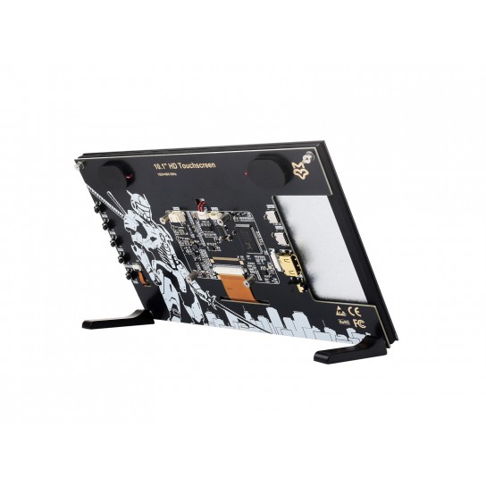 10.1inch HD Capacitive Touch Screen, 1024×600 Resolution, HDMI Interface, IPS Display, 10-Point Touch