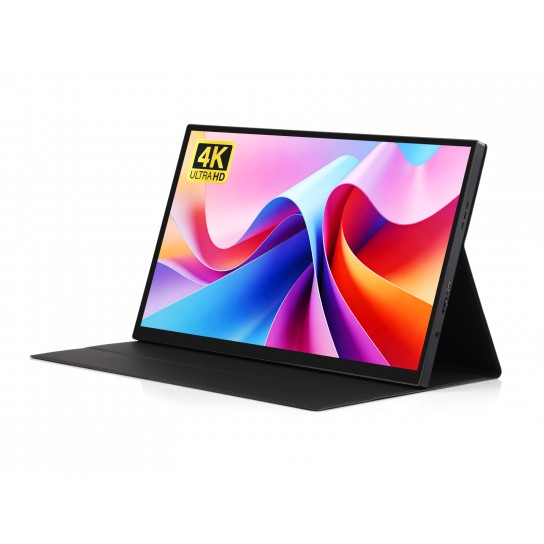 Luckfox 14inch 4K Portable Touch Monitor With Magnetic Protective Case, 3840 × 2160 Resolution, HDR Support, IPS panel, Optical Bonding, 10-Point Touch