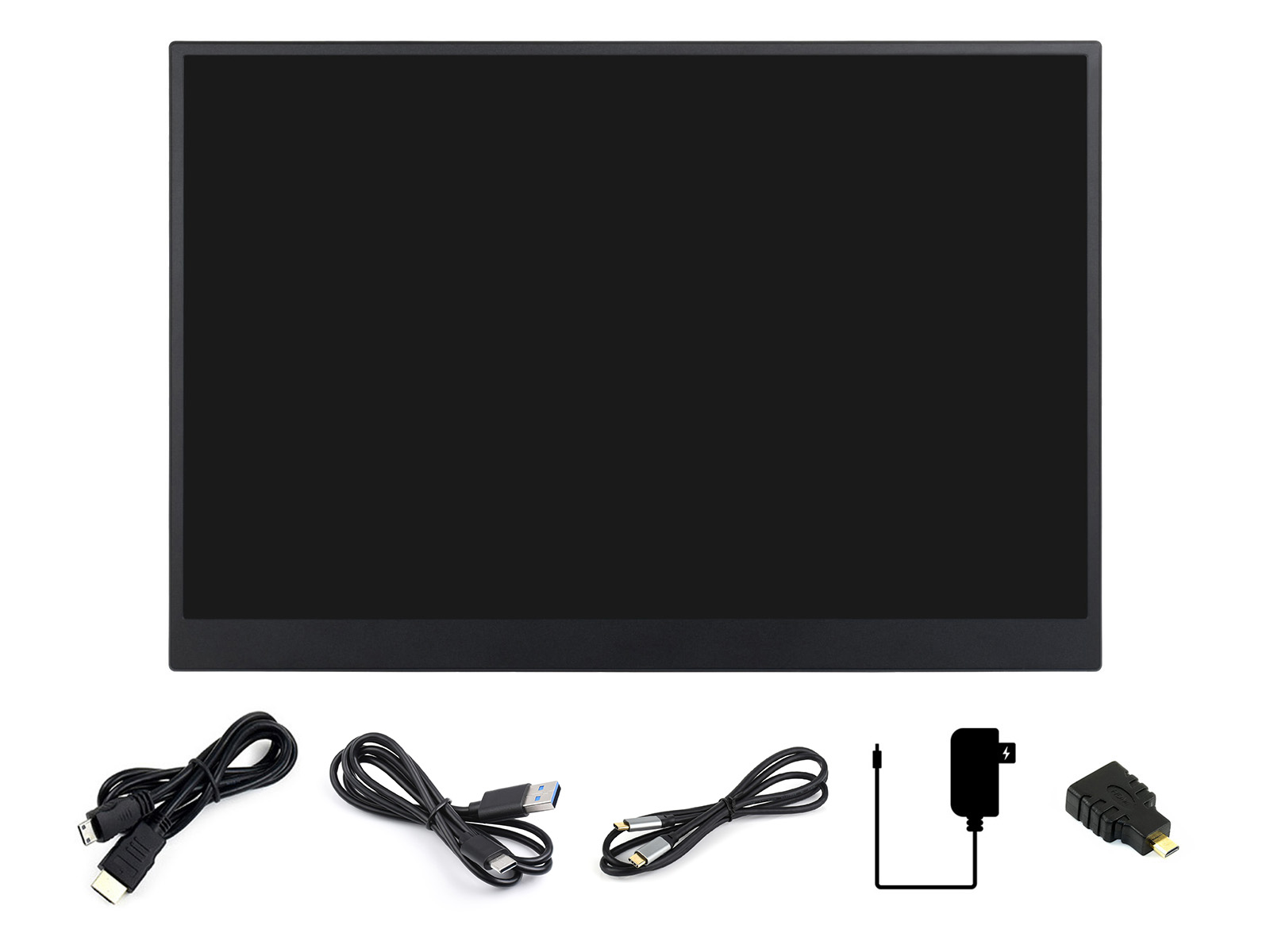 14inch Portable Monitor with Stand, Thin and Light Design, IPS screen, 1920 × 1200 Full HD, 100%sRGB High Color Gamut, Supports HDR, No Touch