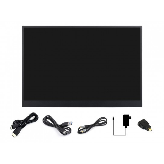 14inch Portable Monitor with Stand, Thin and Light Design, IPS screen, 1920 × 1200 Full HD, 100%sRGB High Color Gamut, Supports HDR, No Touch