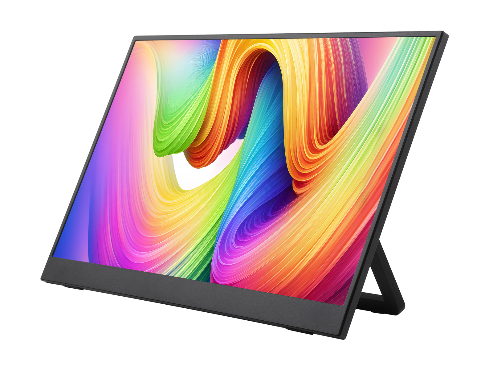 15.6inch Portable Monitor with Stand, Thin and Light Design, IPS screen, 1920x1080 Full HD, 100%sRGB High Color Gamut, Supports HDR, No Touch