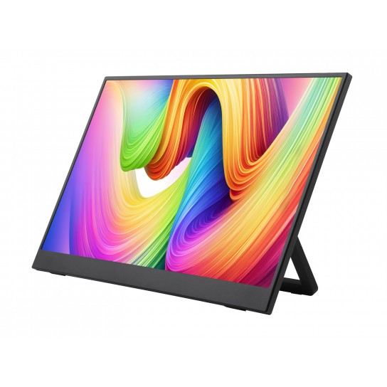 15.6inch Portable Monitor with Stand, Thin and Light Design, IPS screen, 1920x1080 Full HD, 100%sRGB High Color Gamut, Supports HDR, No Touch