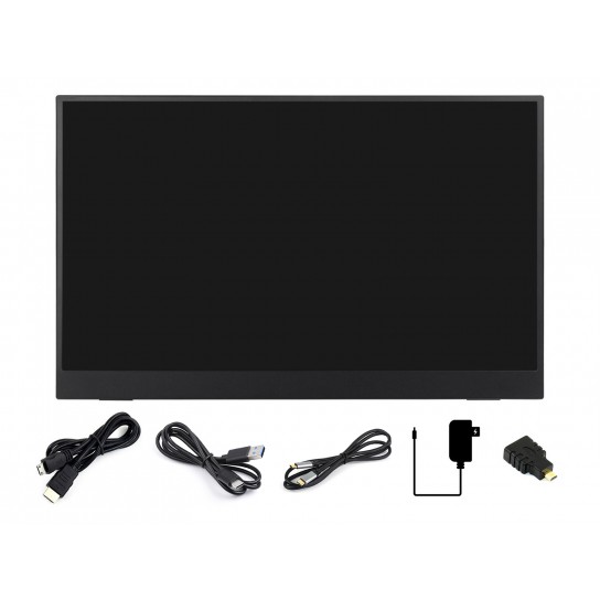 15.6inch Portable Monitor with Stand, Thin and Light Design, IPS screen, 1920x1080 Full HD, 100%sRGB High Color Gamut, Supports HDR, No Touch