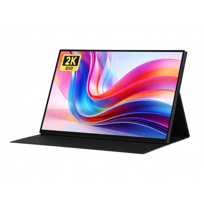 Luckfox 16inch 2K Portable Touch Monitor With Magnetic Protective Case, 2560 × 1600 Resolution, HDR 165Hz Refresh Rate, IPS panel, Optical Bonding, 10-Point Touch