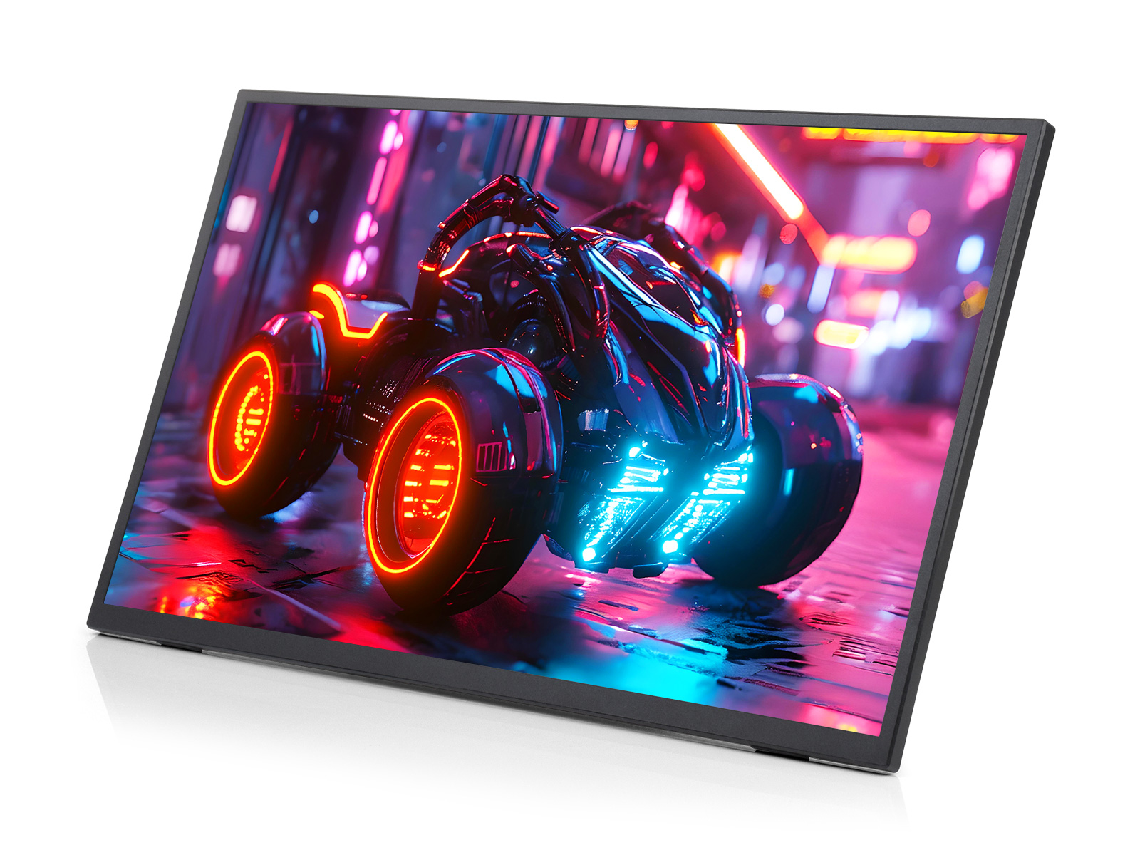 18.5inch Portable Monitor with Stand, Thin and Light Design, IPS screen, 1920x1080 Full HD, 108%sRGB High Color Gamut, 120Hz High Refresh Rate, Supports HDR, No Touch