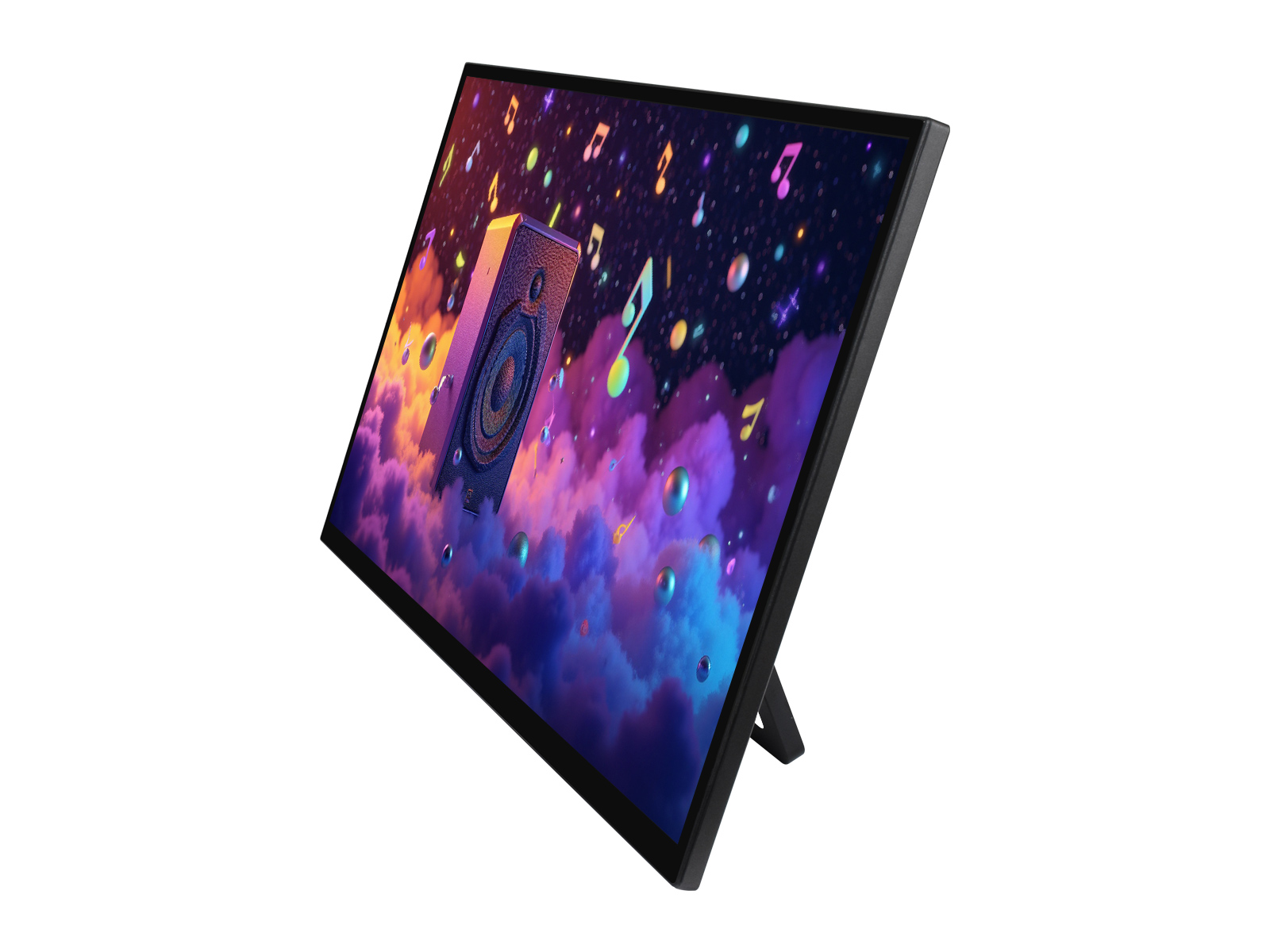 Luckfox 18.5inch Touch Monitor With Stand, 1920 × 1080 Resolution, 120Hz Refresh Rate, Mini HDMI / Type-C Display Ports, IPS Screen, 10-Point Touch