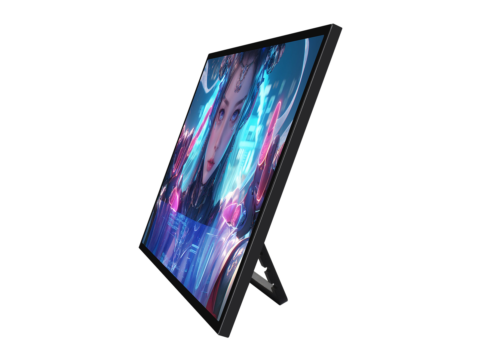 Luckfox 21.5inch IPS Touch Monitor with foldable stand, 1920 × 1080 resolution, 144Hz refresh rate, 10-point capacitive touch