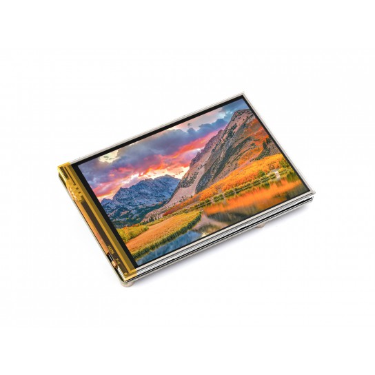 3.5inch Resistive Touch Display for Raspberry Pi, IPS Panel, 320×480 Resolution, 5-point Touch