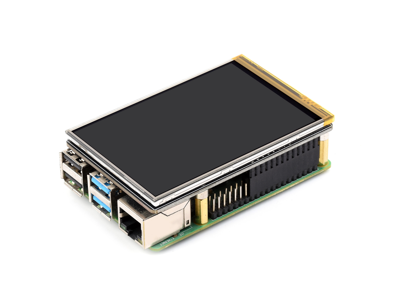 3.5inch Resistive Touch Display for Raspberry Pi, IPS Panel, 320×480 Resolution, 5-point Touch