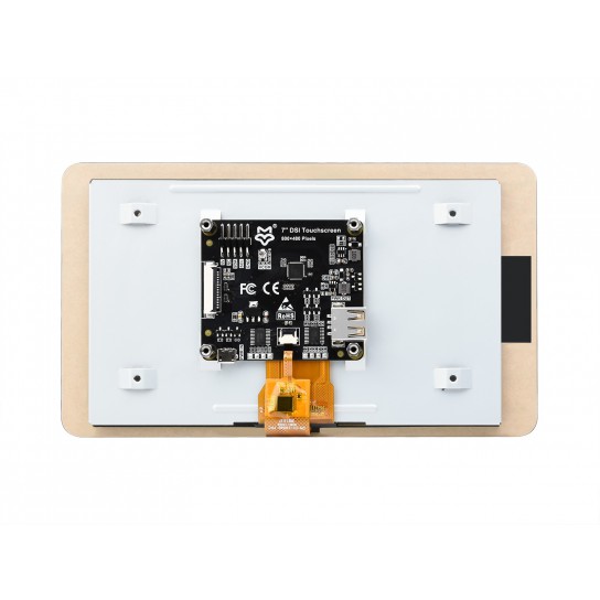 7inch DSI Touch Display, 7inch Capacitive Touch Display, DSI Interface, IPS Screen, 800×480, 5-Point Touch