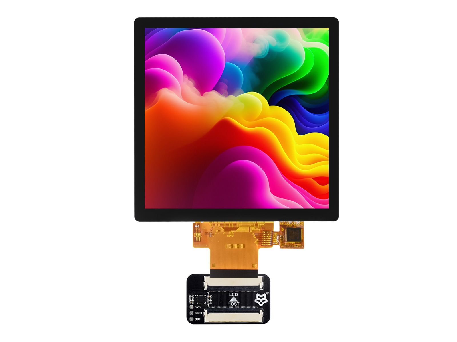 4inch IPS Capacitive Touch Display, 480x480 Pixels, RGB Communication Interface, Compatible With Luckfox Pico Ultra Development Board