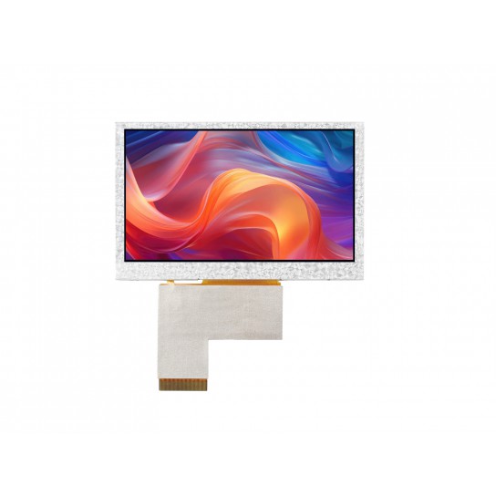 4.3inch IPS LCD Display, 4.3" 800×480 High Resolution IPS LCD Panel, RGB Interface, IPS Screen, 800×480, Full Color, Wide Viewing Angle