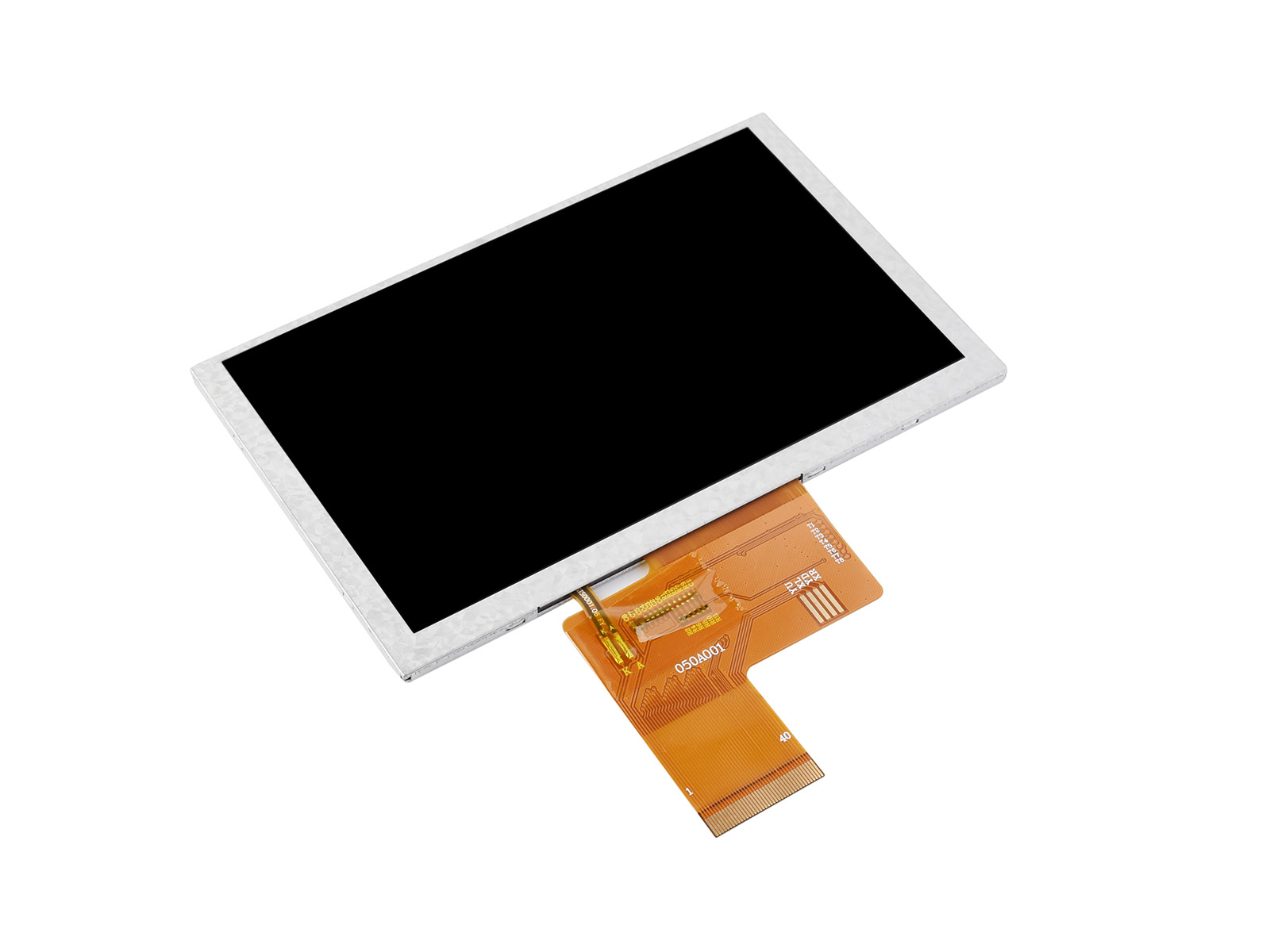5inch IPS LCD Display, 5" 800×480 High Resolution IPS LCD Panel, RGB Interface, IPS Screen, 800×480, Full Color, Wide Viewing Angle