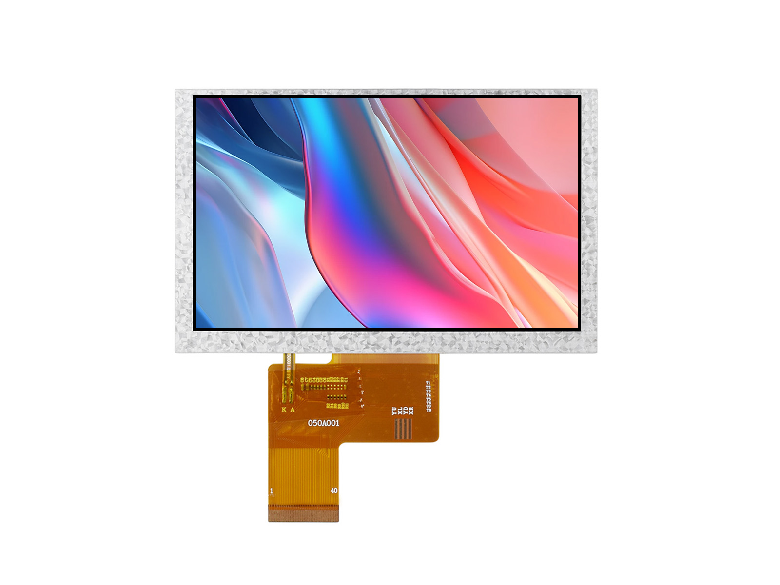 5inch IPS LCD Display, 5" 800×480 High Resolution IPS LCD Panel, RGB Interface, IPS Screen, 800×480, Full Color, Wide Viewing Angle