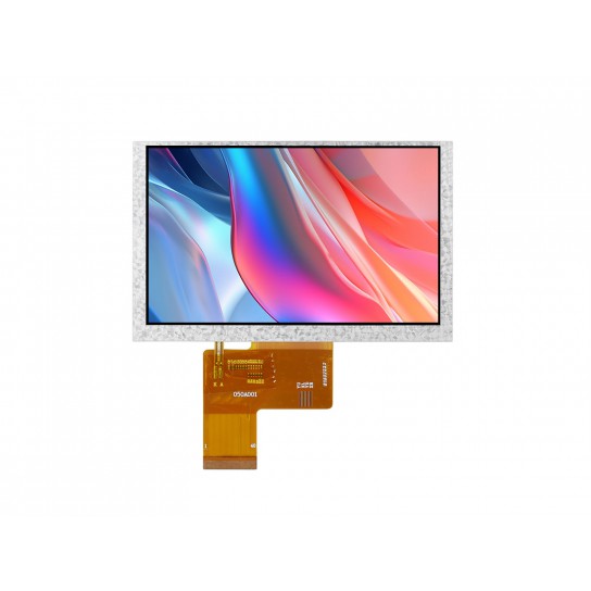 5inch IPS LCD Display, 5" 800×480 High Resolution IPS LCD Panel, RGB Interface, IPS Screen, 800×480, Full Color, Wide Viewing Angle