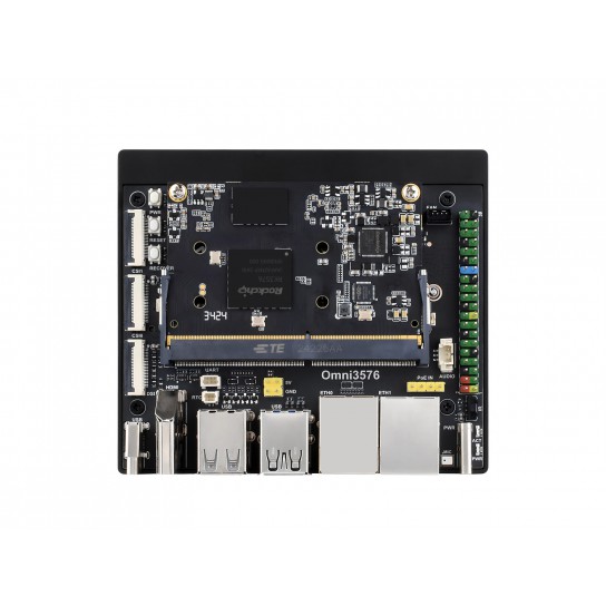 Luckfox Core3576 Edge Computing Development Board, Rockchip RK3576 Octa-Core 2.2GHz Processor, Features A big.LITTLE Architecture, 6 TOPS Computing Power NPU