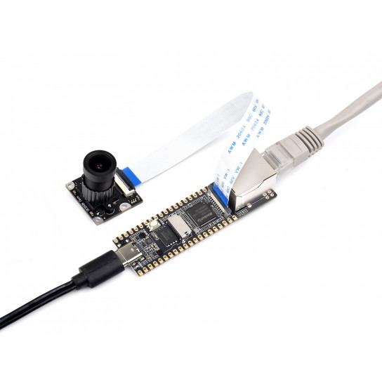 LuckFox Pico Plus RV1103 Linux Micro Development Board, Integrates ARM Cortex-A7/RISC-V MCU/NPU/ISP Processors, With Ethernet Port
