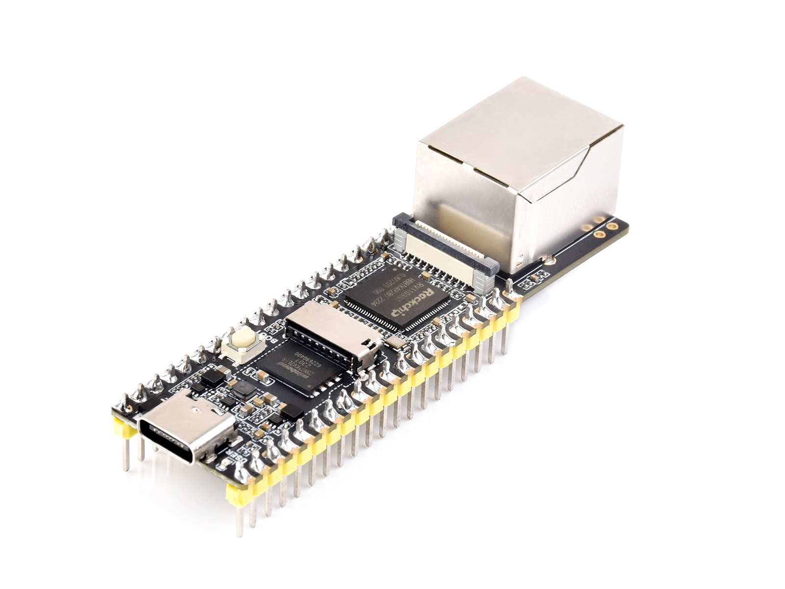 LuckFox Pico Plus RV1103 Linux Micro Development Board, Integrates ARM Cortex-A7/RISC-V MCU/NPU/ISP Processors, With Ethernet Port