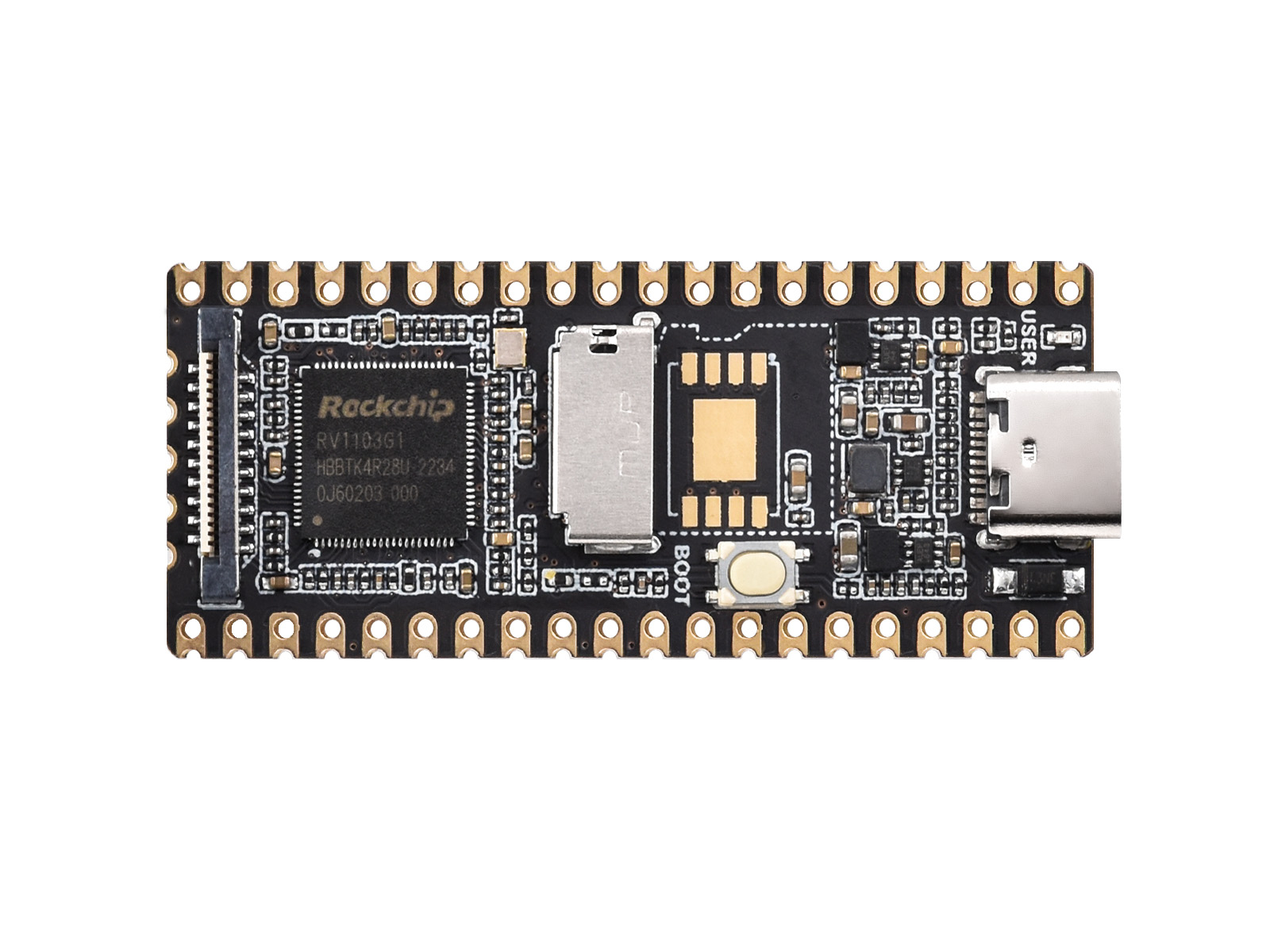 LuckFox Pico RV1103 Linux Micro Development Board, Integrates ARM Cortex-A7/RISC-V MCU/NPU/ISP Processors