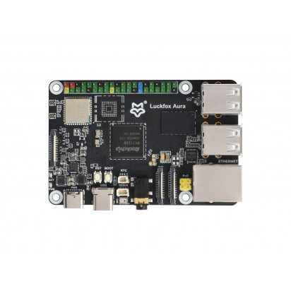Luckfox Aura High-Performance Linux Development Board, Rockchip RV1126B Quad-Core 1.6GHz Processor, 3 TOPS Computing Power, 4K Encoding And Decoding, Options For RAM And eMMC