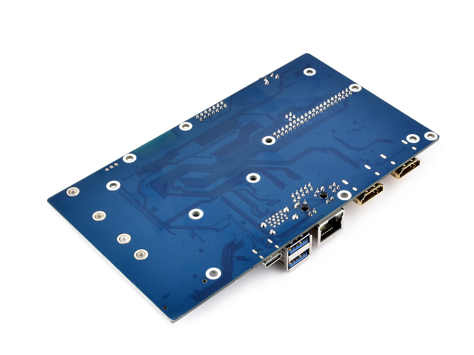 Luckfox CM5 IO Board For Compute Module 5, Dual HDMI Ports, Dual USB3.0 Ports, PoE Gigabit Ethernet RJ45 connector, PCIe M.2 Slot, for all Variants of CM5