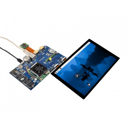 Luckfox CM5 IO Board For Compute Module 5, Dual HDMI Ports, Dual USB3.0 Ports, PoE Gigabit Ethernet RJ45 connector, PCIe M.2 Slot, for all Variants of CM5
