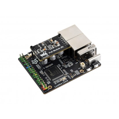 Luckfox Lume High-Performance Linux Development Board, Based On The Allwinner T153 Multi-core Heterogeneous Industrial Processor, Dual Gigabit Ethernet Ports, Built-in 128MB DDR3 Memory And 256MB Flash Storage