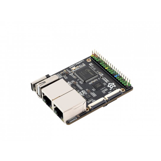 Luckfox Lume High-Performance Linux Development Board, Based On The Allwinner T153 Multi-core Heterogeneous Industrial Processor, Dual Gigabit Ethernet Ports, Built-in 128MB DDR3 Memory And 256MB Flash Storage