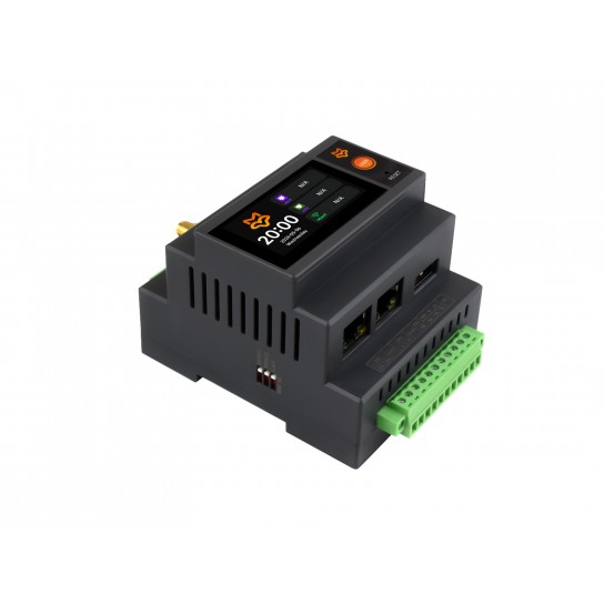 Luckfox Lyra PLC, Core3506-based Linux Programmable Logic Controller with 1.9-inch LCD Touchscreen, Extensive Industrial I/O and Remote Management