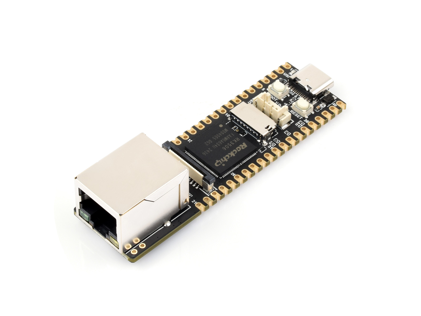 Luckfox Lyra Plus RK3506G2 Linux Micro Development Board, Integrates Tripe-core ARM Cortex-A7 and ARM Cortex-M0 Processors, With Ethernet Port