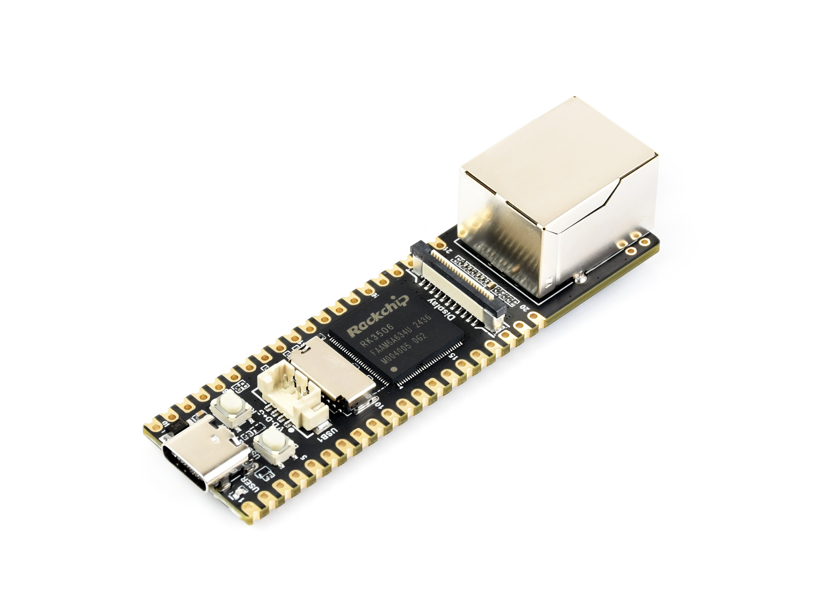 Luckfox Lyra Plus RK3506G2 Linux Micro Development Board, Integrates Tripe-core ARM Cortex-A7 and ARM Cortex-M0 Processors, With Ethernet Port
