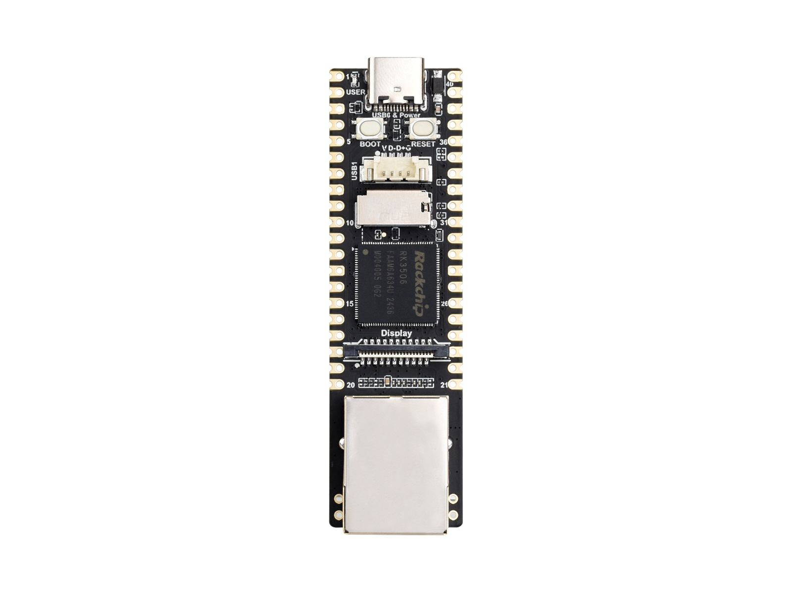 Luckfox Lyra Plus RK3506G2 Linux Micro Development Board, Integrates Tripe-core ARM Cortex-A7 and ARM Cortex-M0 Processors, With Ethernet Port