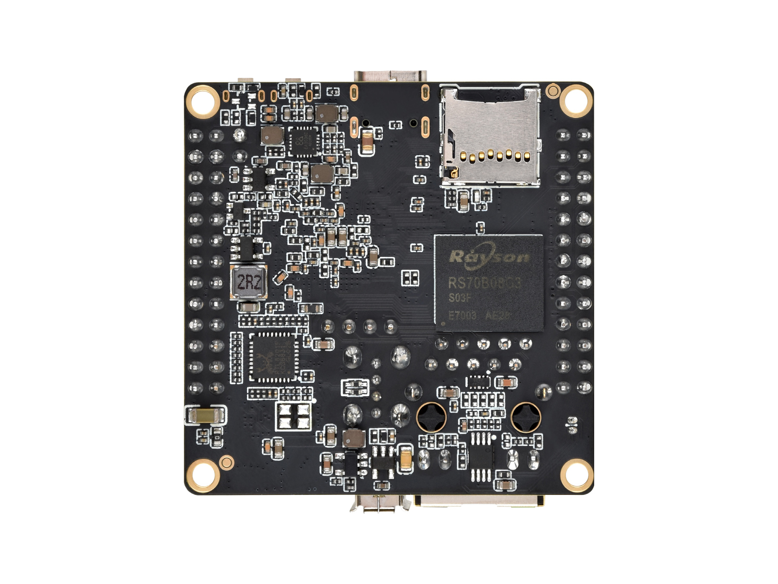 Luckfox Nova Micro Development Board, Based On Rockchip RK3308B, 8GB eMMC, Integrated High-Performance Audio Codec, Optional for Wireless / PoE Module