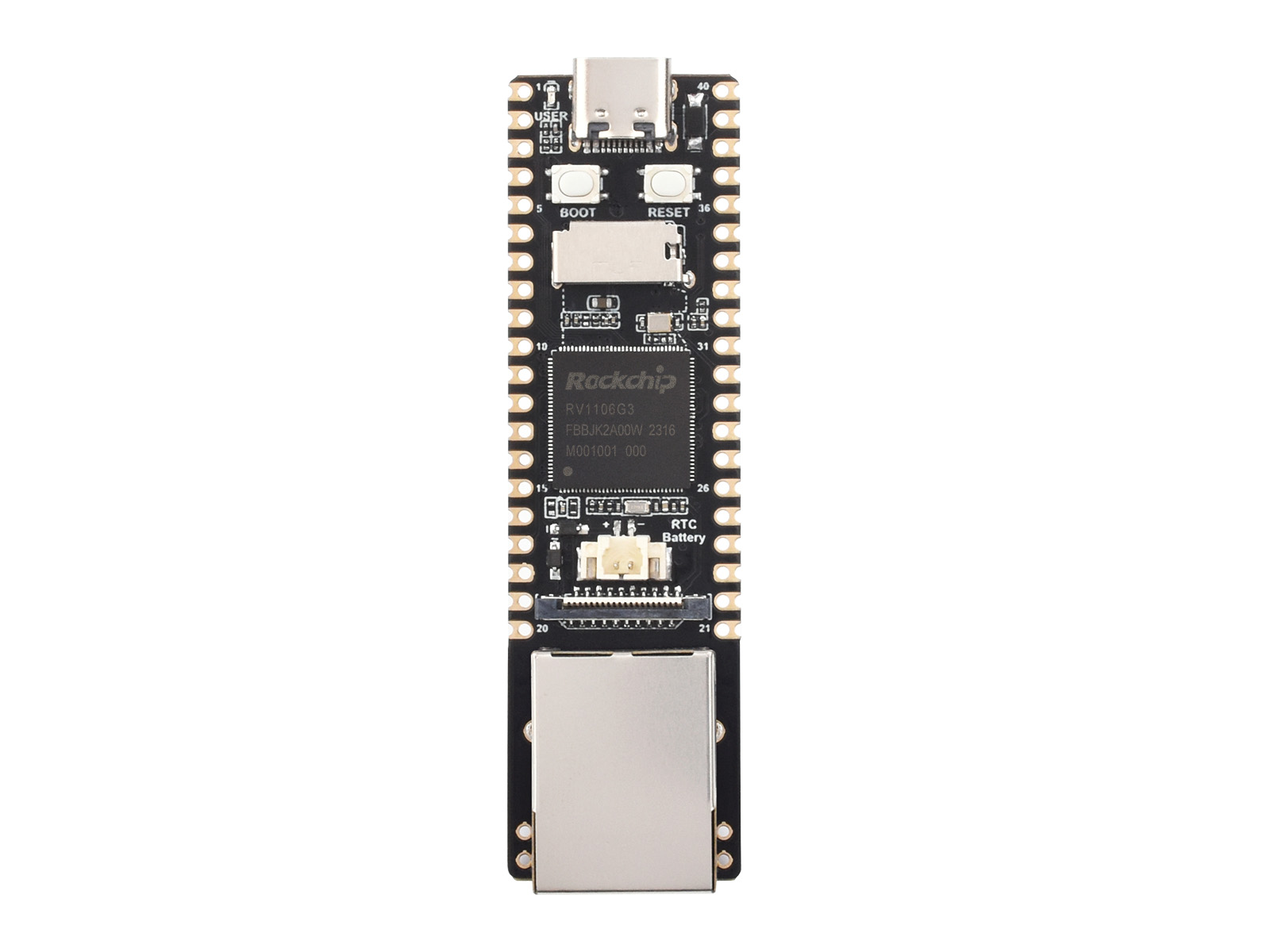 Luckfox Pico Pro RV1106 Linux Micro Development Board, Integrates ARM Cortex-A7/RISC-V MCU/NPU/ISP Processors,128MB Memory