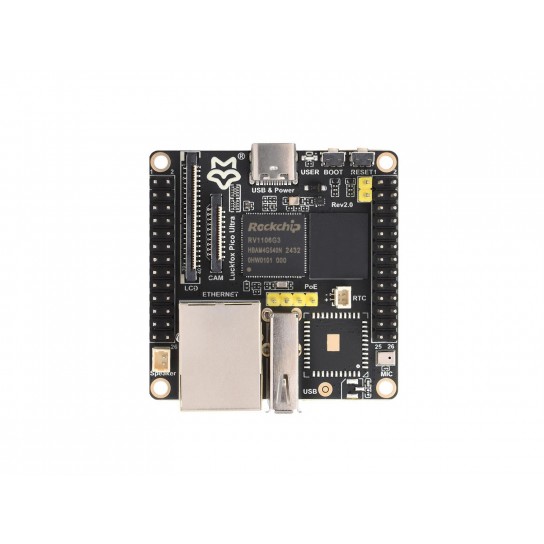 Luckfox Pico Ultra RV1106 Linux Micro Development Board, Integrates ARM Cortex-A7/RISC-V MCU/NPU/ISP Processors