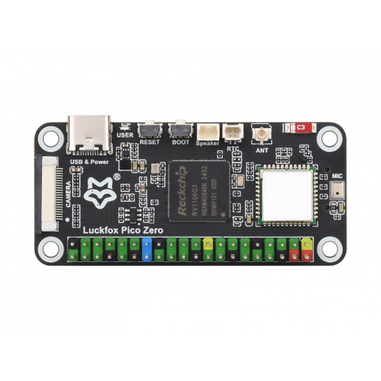 Luckfox Pico Zero Linux Micro Development Board, Based On Luckfox RV1106G3 Chip, 1 TOPS Computing Power, 8GB eMMC, With Wireless Module