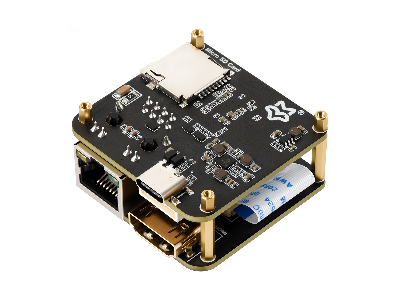 Luckfox PicoKVM Lightweight IP KVM Remote Management Tool, Supports 1920 × 1080@60fps HDMI Video Input and HID Signal Output for Device Control