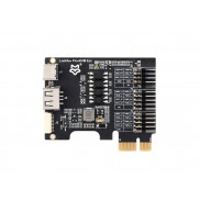 Luckfox PicoKVM Ext Expansion Board, Compatible With PCIe ×1 / ×4 / ×8 / ×16 Slots, Adapting Motherboard USB Ports, Works With Luckfox PicoKVM For Remote Power Management