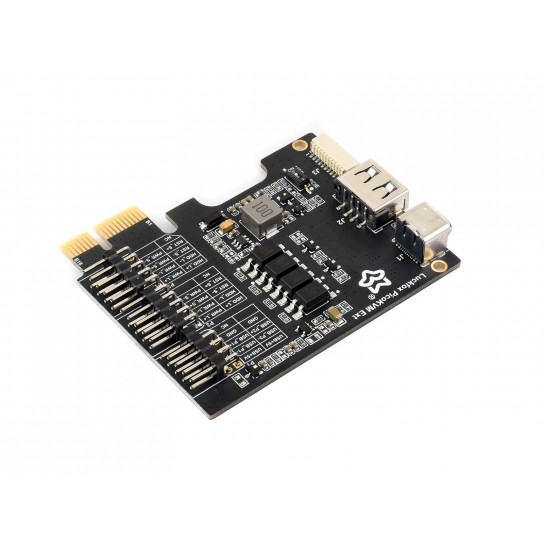 Luckfox PicoKVM Ext Expansion Board, Compatible With PCIe ×1 / ×4 / ×8 / ×16 Slots, Adapting Motherboard USB Ports, Works With Luckfox PicoKVM For Remote Power Management