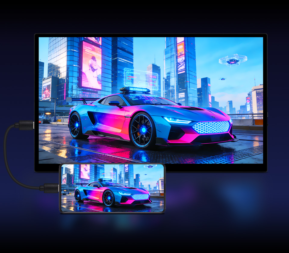 14inch 4K Touch Monitor with Stand, with Full-featured Type-C interface