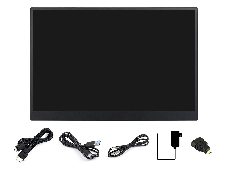 LUCKFOX 14 Inch Portable Monitor Met Stand - 1920x1200 WUXGA FHD, USB-C HDMI, Ultra Dun & Licht Voor Laptop, PC, Raspberry Pi & Gaming