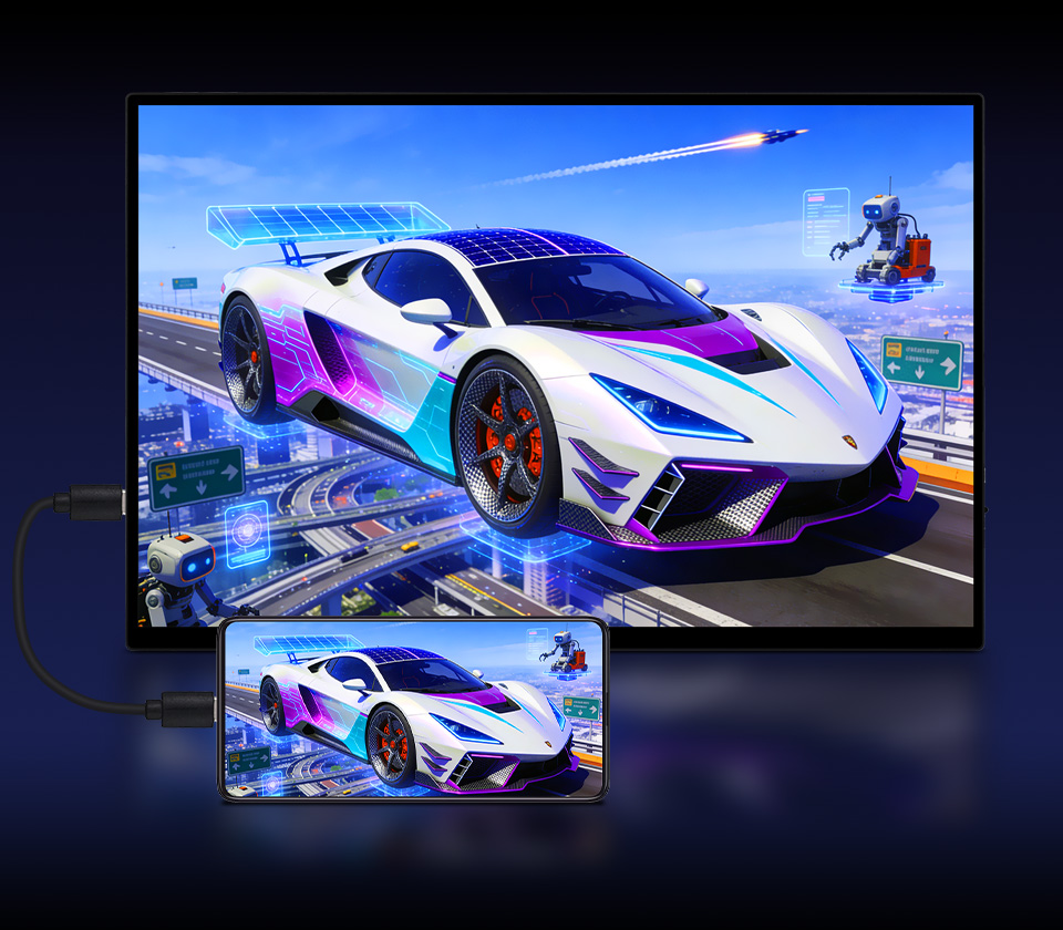 16inch 2K Touch Monitor with Stand, with Full-featured Type-C interface