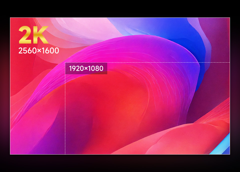 16inch Portable Monitor, 2K ultra HD resolution