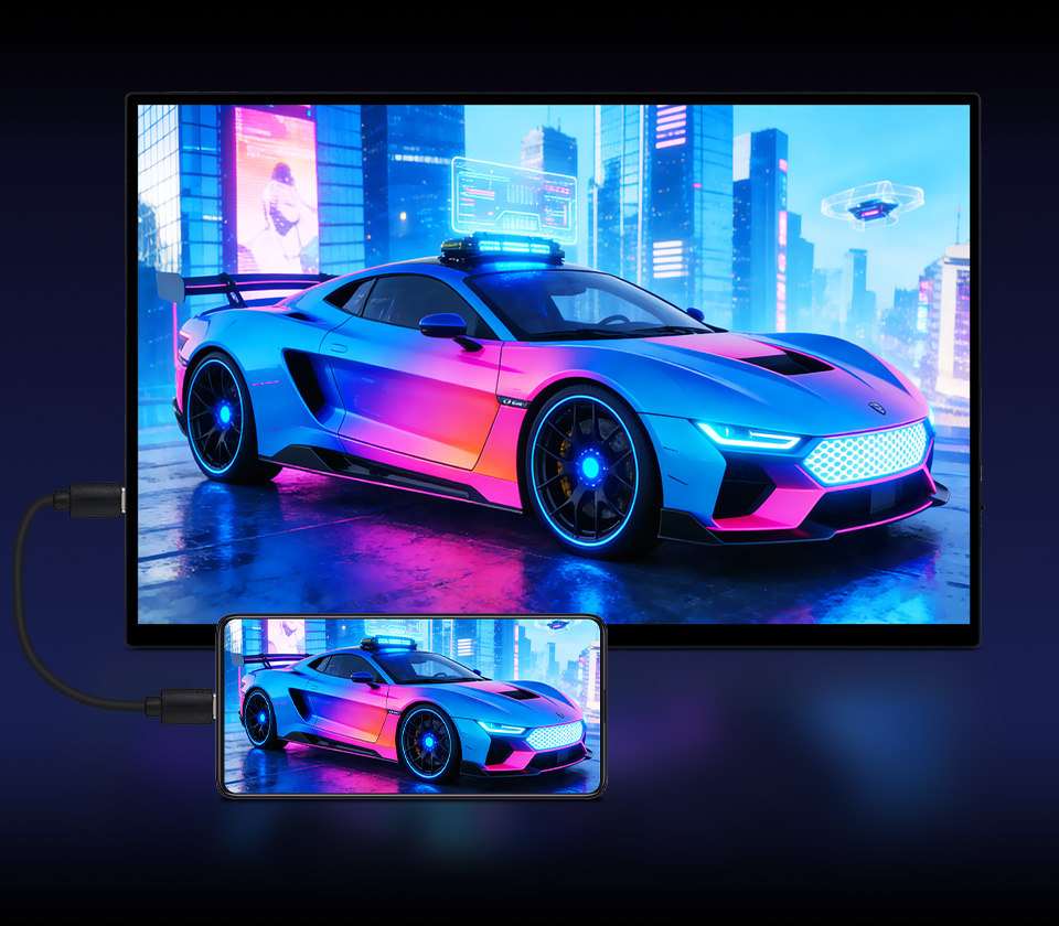 16inch 4K Touch Monitor with Stand, with Full-featured Type-C interface