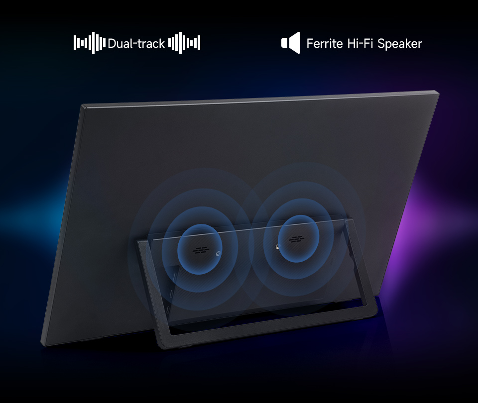  18.5inch Touch Monitor with Stand, with dual-track speaker