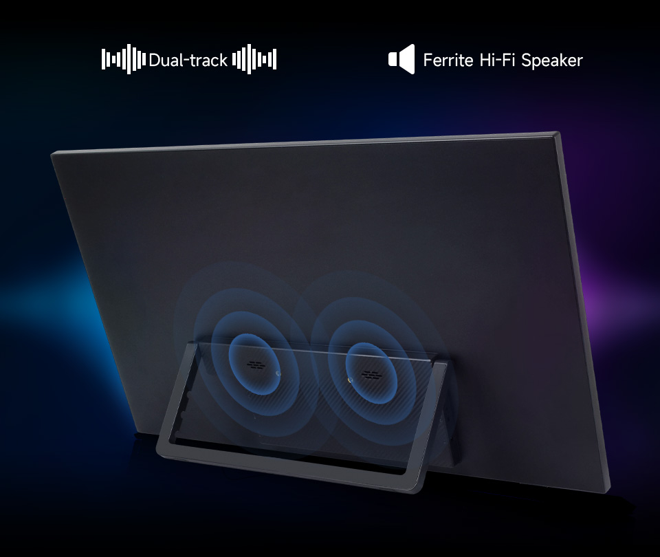  21.5inch Touch Monitor with Stand, with dual-track speaker