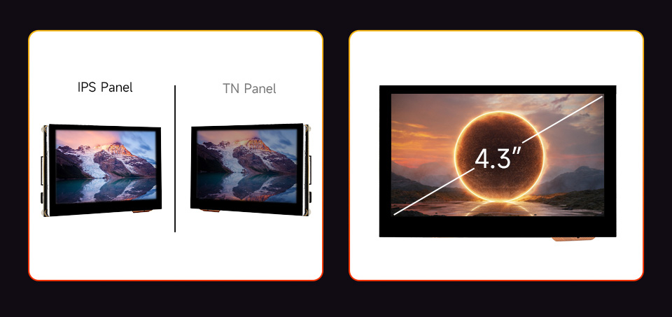 4inch DSI Capacitive Touch Display, with brighter colors