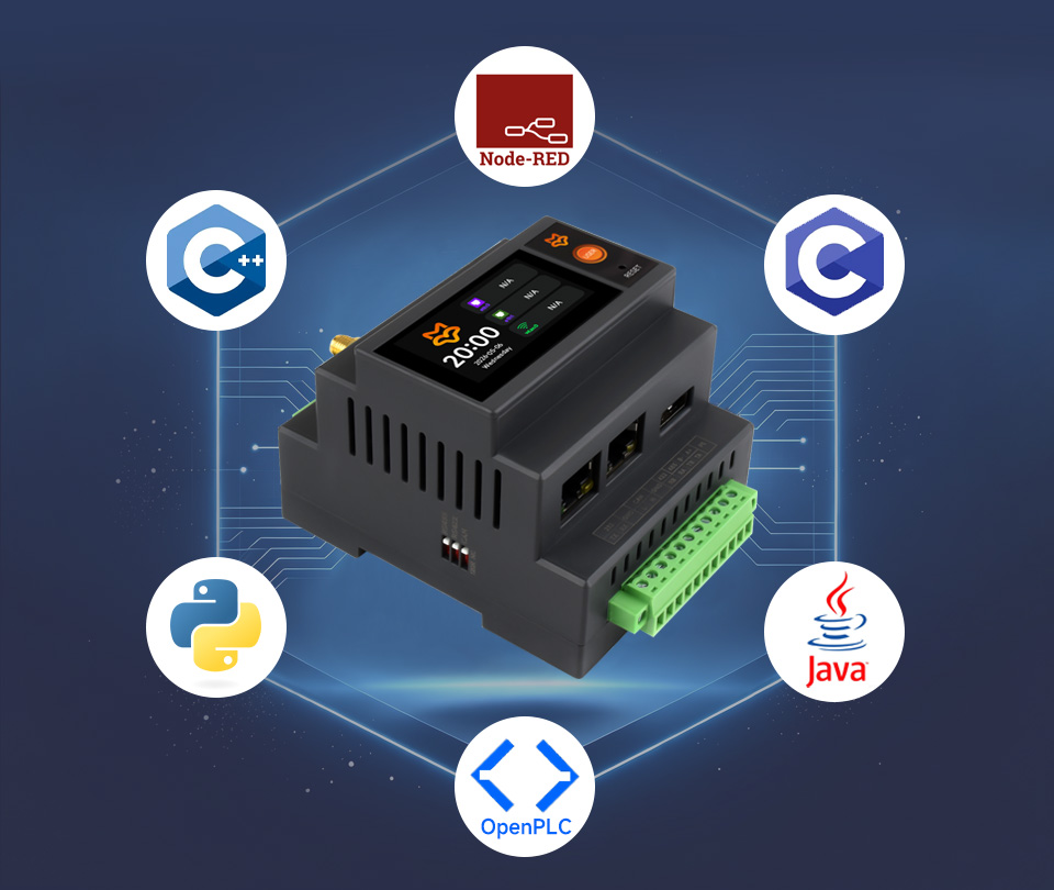 Luckfox Lyra PLC Linux system supports multiple programming languages
